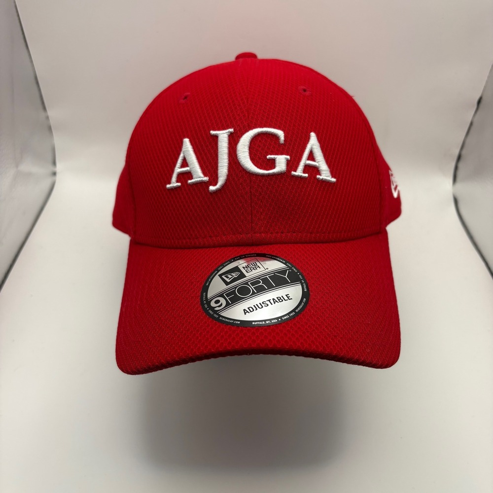AJGA New Era 9FORTY Red Adjustable Golf‎ Cap Hat